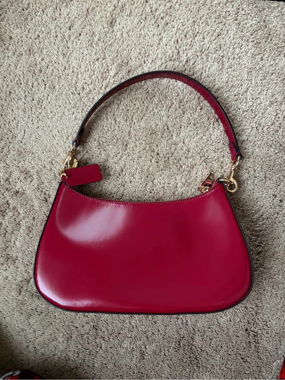 Coach Teri Leather Shoulder Bag - Picture 2 of 6
